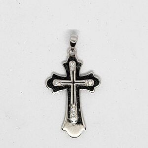 Sterling Silver 925 Cross‎ Necklace Pendant Keep The Faith Religious Jewelry
